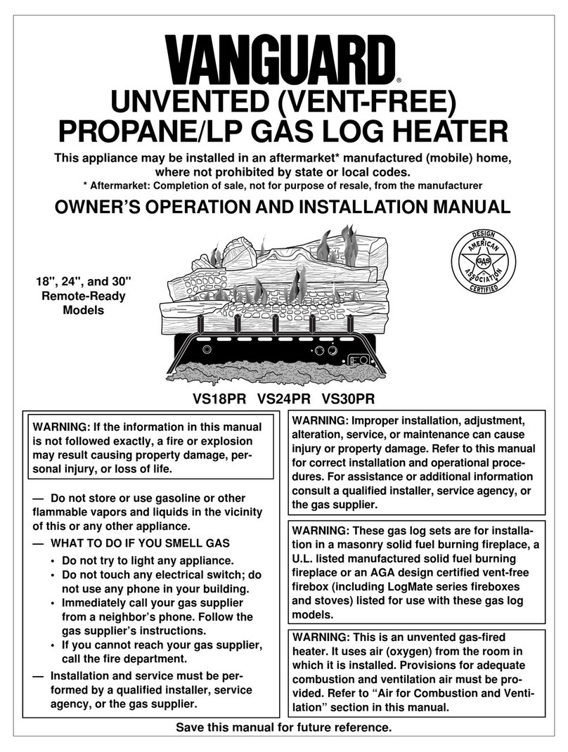 Vanguard VS24PR OWNER'S OPERATION AND INSTALLATION MANUAL