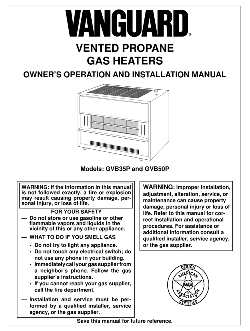 Vanguard GVB50P OWNER'S OPERATION AND INSTALLATION MANUAL Vanguard GVB50P OWNER'S OPERATION AND INSTALLATION MANUAL
