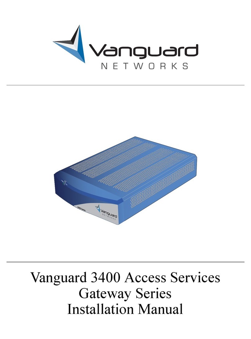 Vanguard 3400 Series User manual