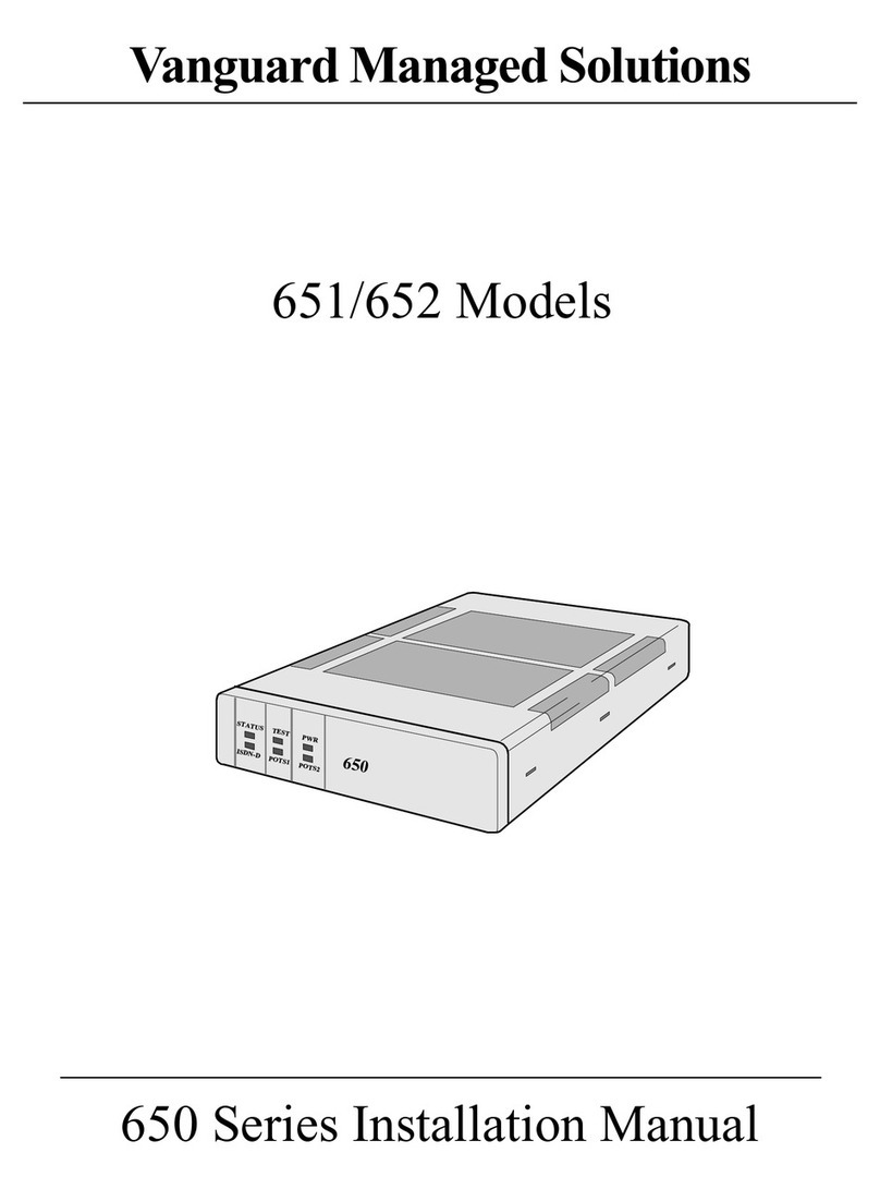 Vanguard 650 Series User manual