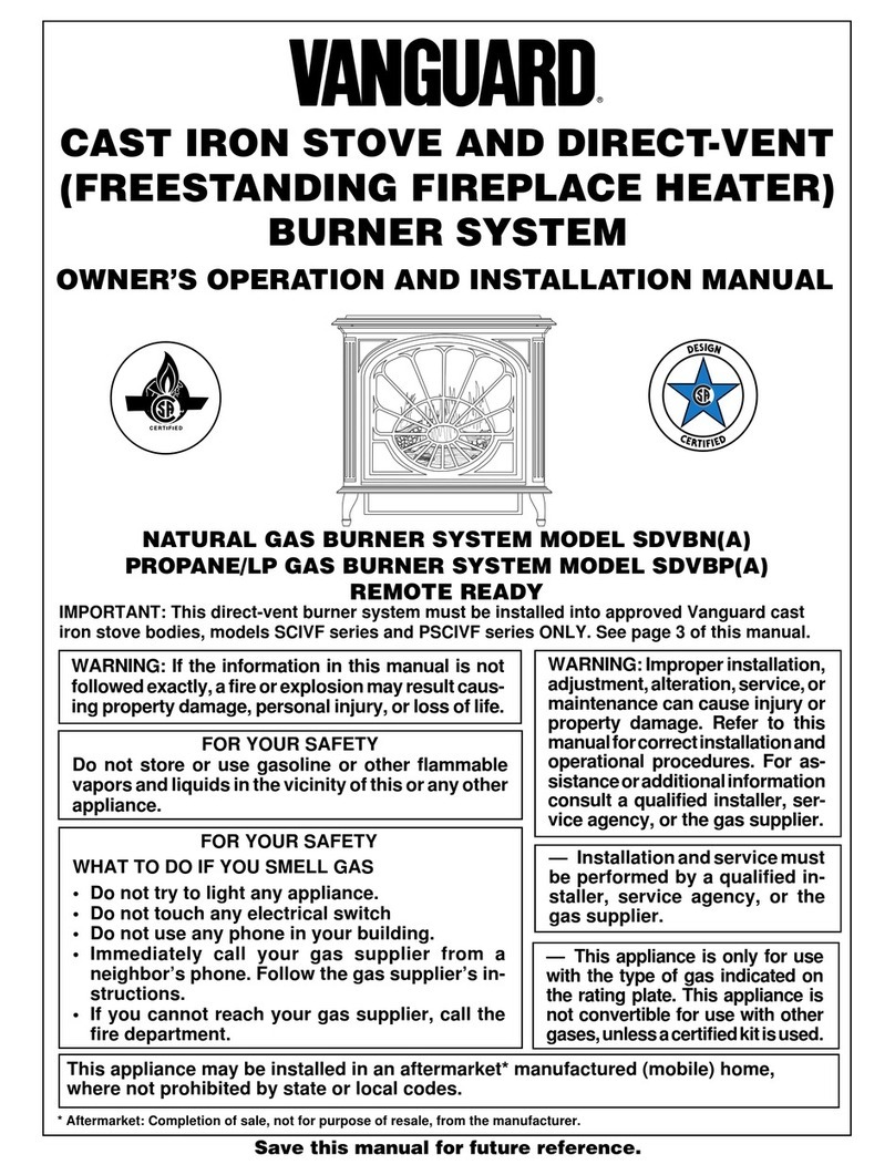 Vanguard SDVBN(A) Operation and installation manual