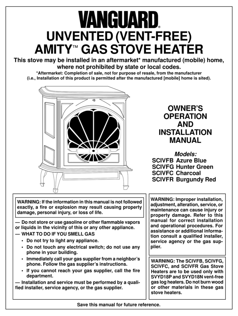 Vanguard Amity SCIVFB OPERATING AND INSTALLATION Manual