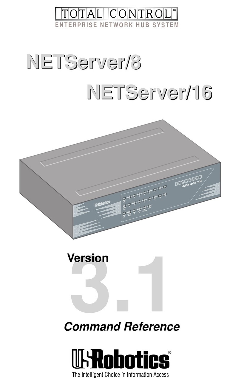 US Robotics Total Control NETServer/16 Installation manual