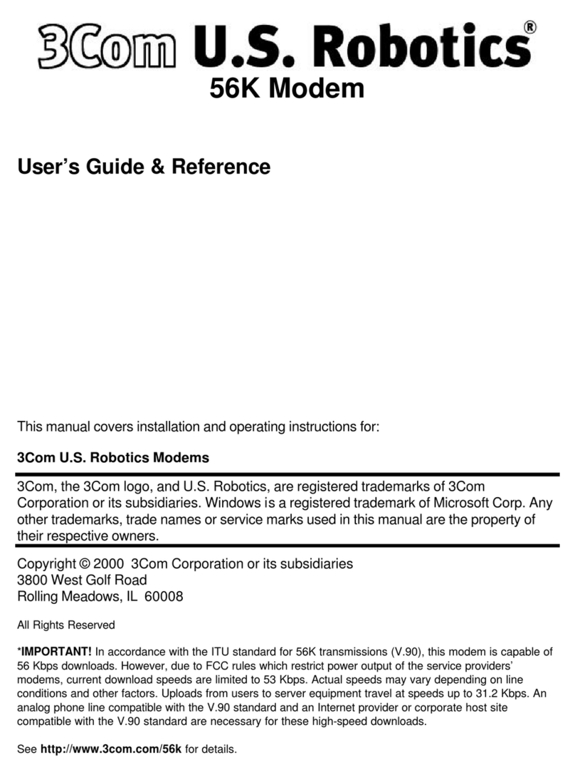 3 Com U.S. Robotics 3Com User manual