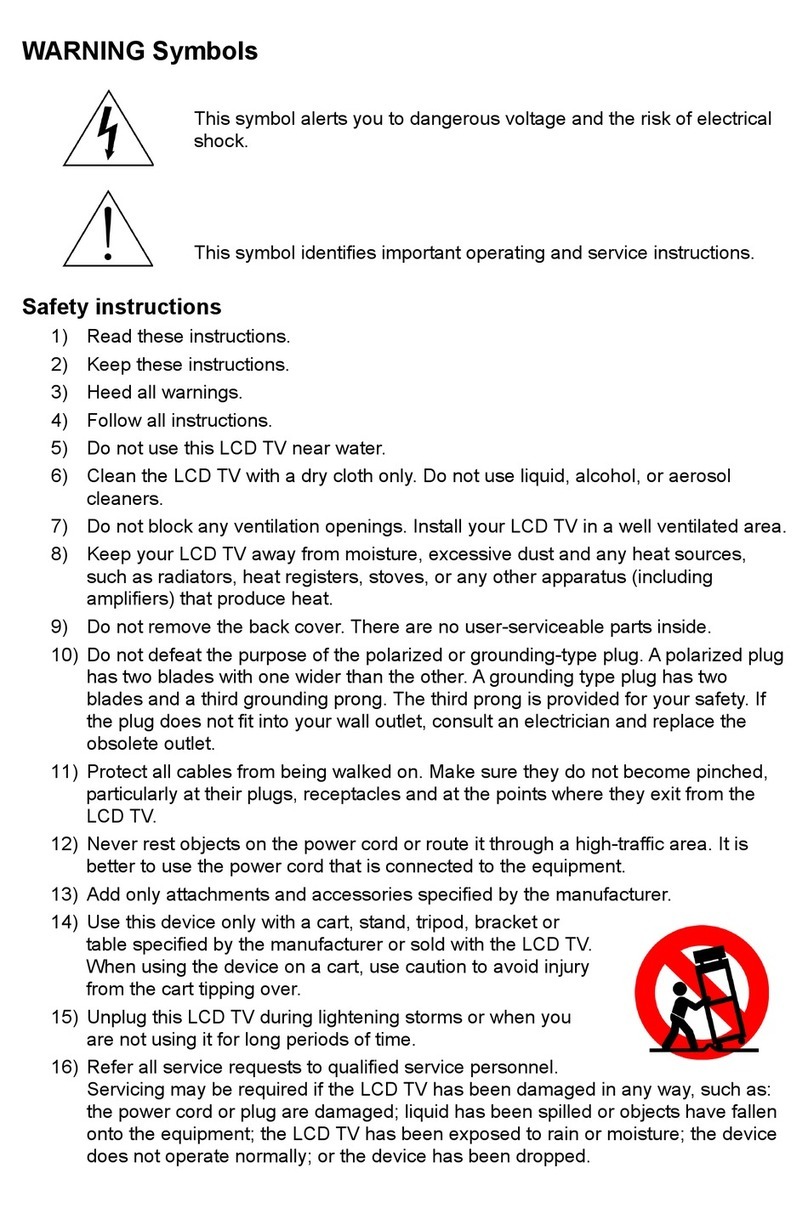 V7 22" LCD TVs LTV22HD User manual