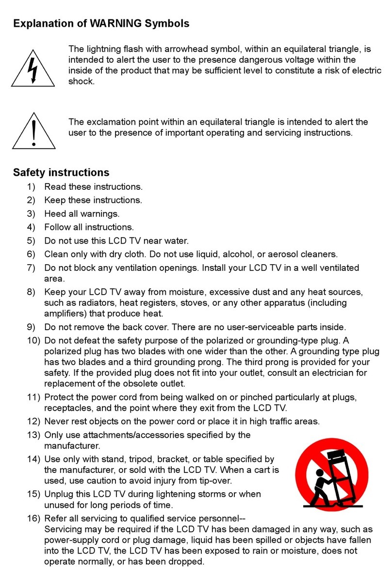 V7 19" LCD TVs LTV19HD user manual