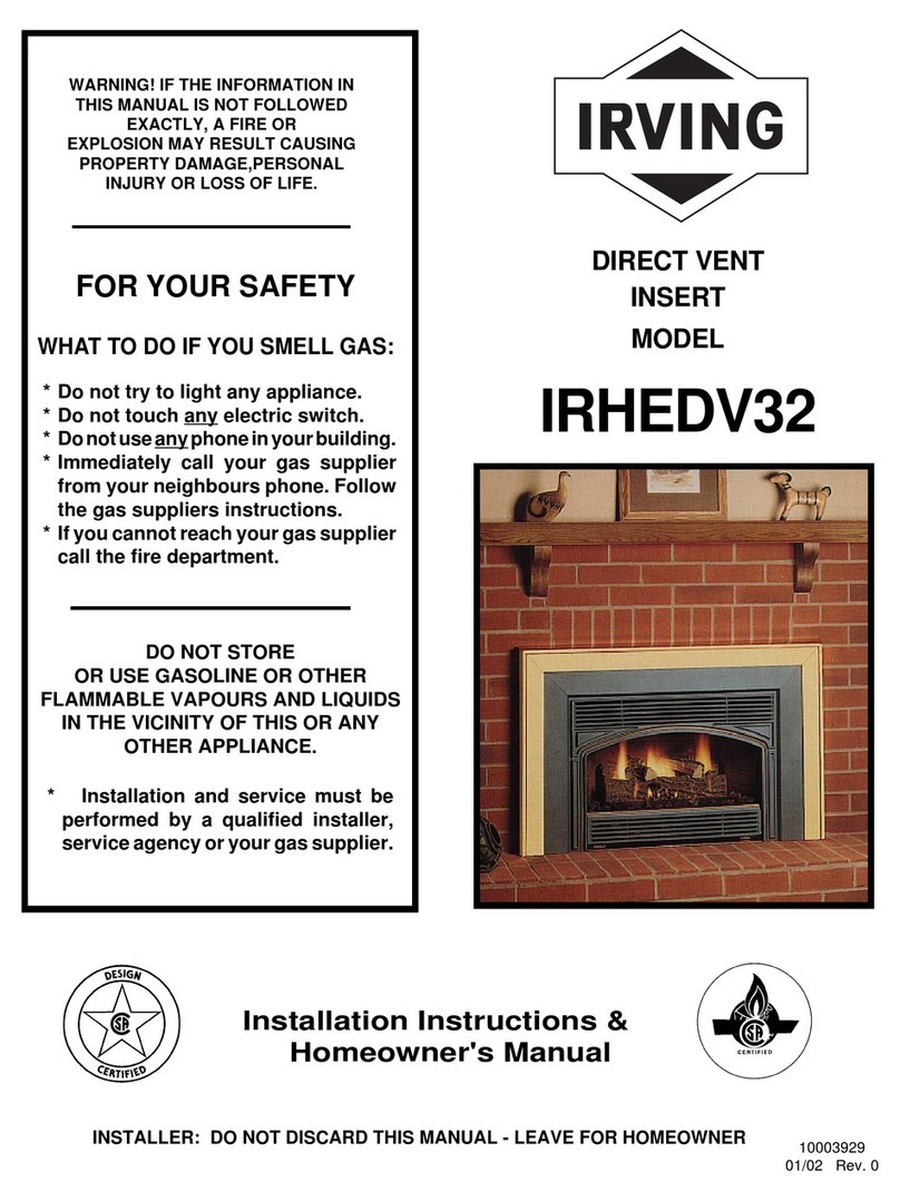 Irving IRHEDV32 Installation instructions & homeowner's manual Irving IRHEDV32 Installation instructions & homeowner's manual