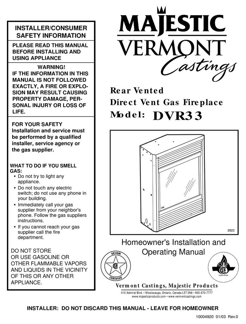 Vermont Castings DVR33 Mounting instructions