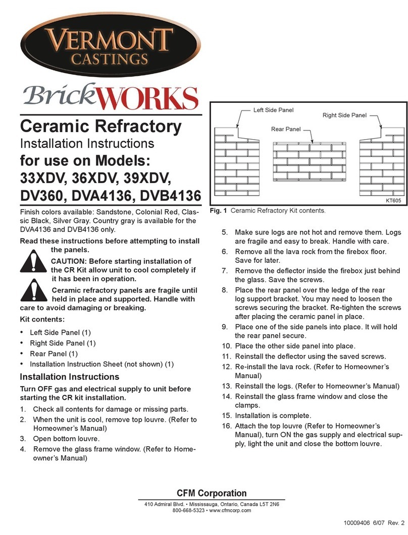 Vermont Castings TrimWorks DVA4136 installation instructions