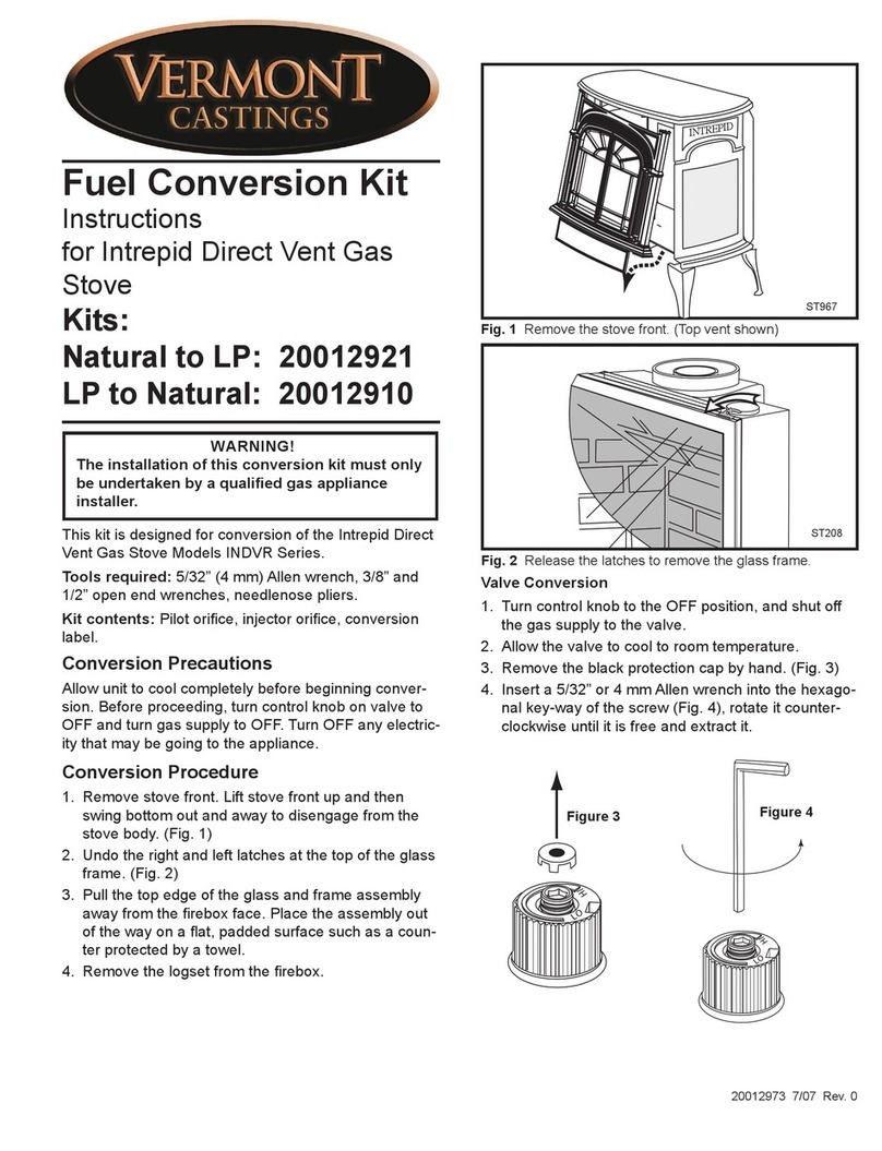 Vermont Castings ST208 instructions