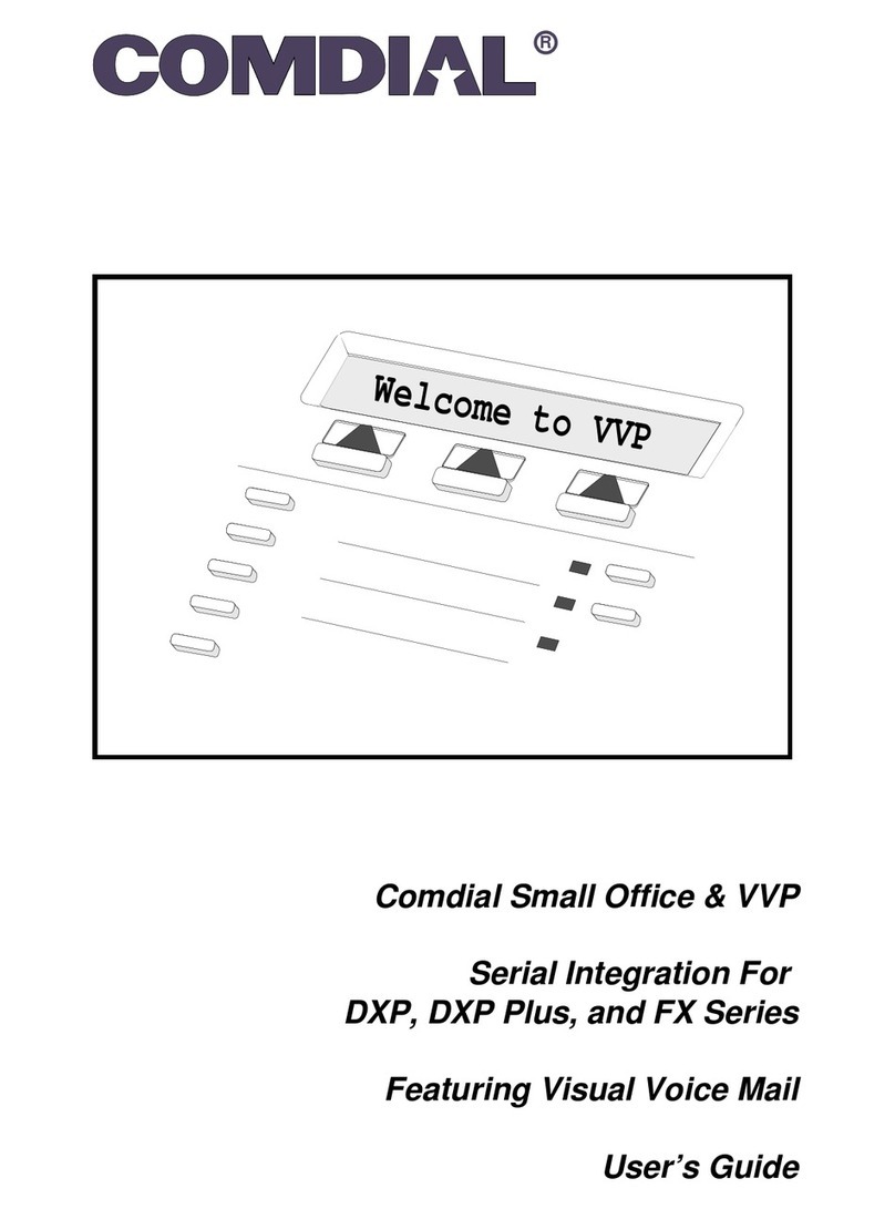 Comdial DXP Digital Communications System User manual