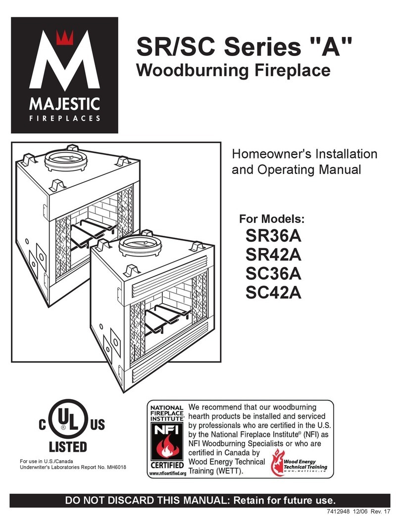 Majestic SC36A Homeowner's installation and operating manual