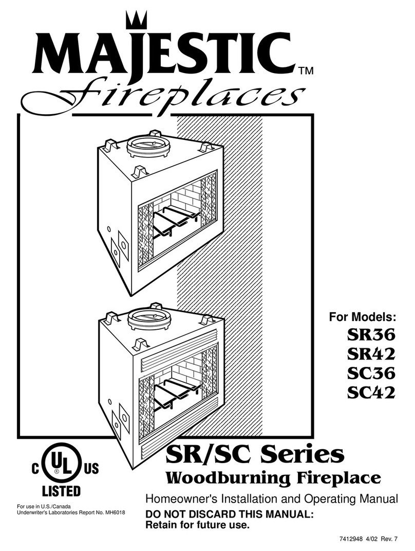 Majestic SC36 Homeowner's installation and operating manual