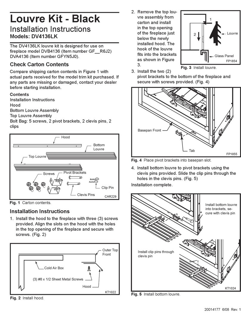 CFM Louvre Kit - Black DV4136LK installation instructions