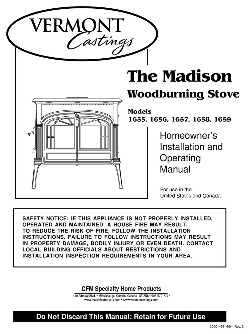 Vermont Castings 410 Mounting instructions