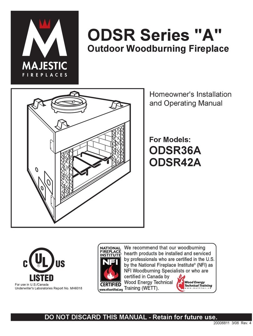 Majestic Al Fresco ODSR36A Mounting instructions