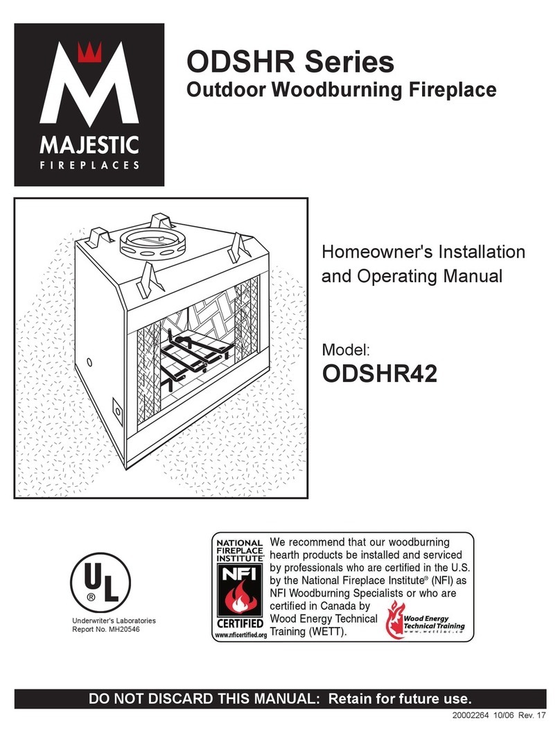Majestic Vermont Castings ODSHR42 Mounting instructions