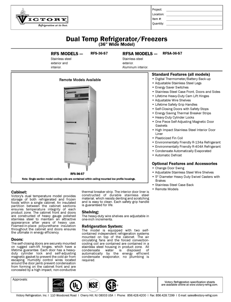 Victory RFS-36-S7 Specification sheet