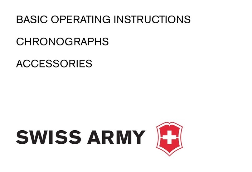 Victorinox CHRONOGRAPHS Watch Basic operating instructions