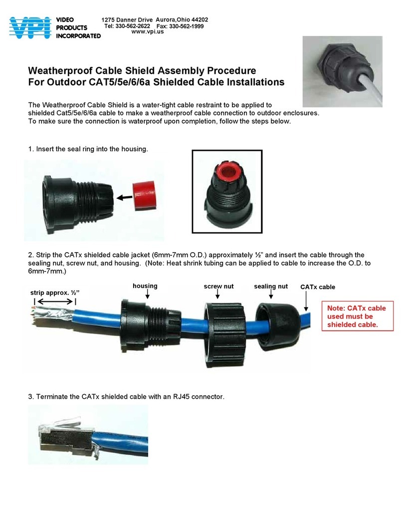 Video Products RJ45-5EWTP-QR-PCB Operation manual Video Products RJ45-5EWTP-QR-PCB Operation manual