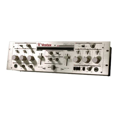 Vestax PMC 250 User manual