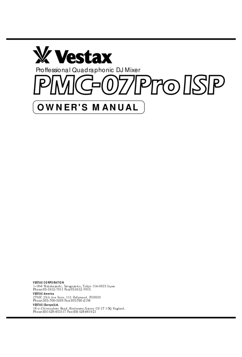 Vestax PMC-07ProISP User manual Vestax PMC-07ProISP User manual