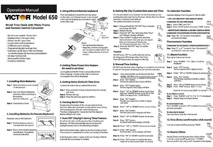 Victor 650 Operation manual