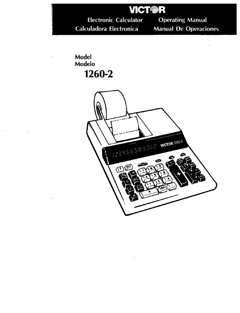 Victor 1260-2 User manual