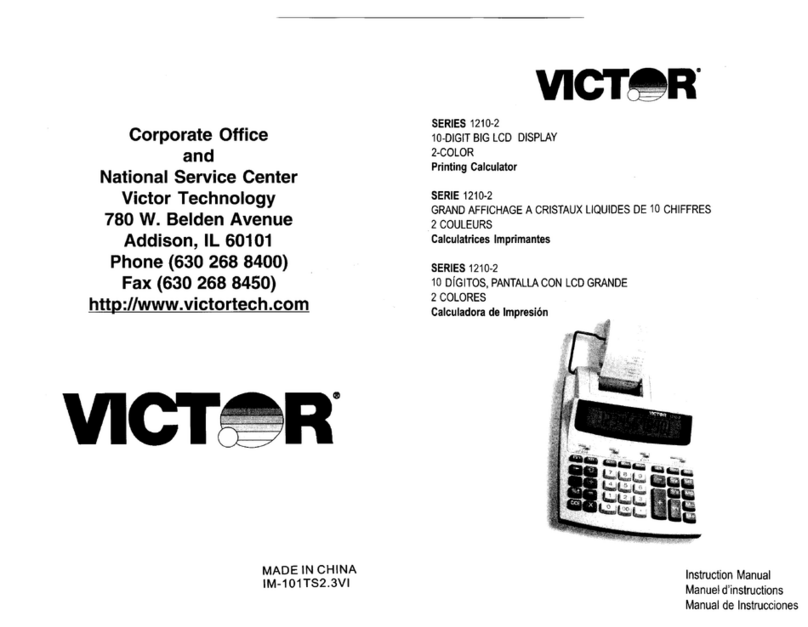 Victor 1210-2 Series User manual
