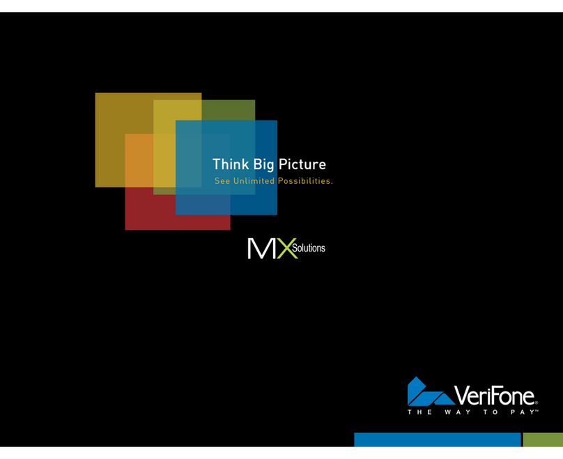 VeriFone MX800 Series User manual