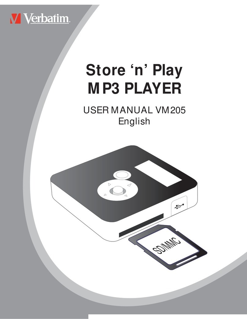 Verbatim Store 'n' Play VM-205 User manual
