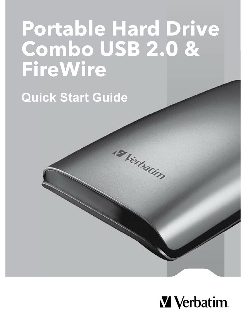 Verbatim Portable Hard Drive Combo USB User manual Verbatim Portable Hard Drive Combo USB User manual