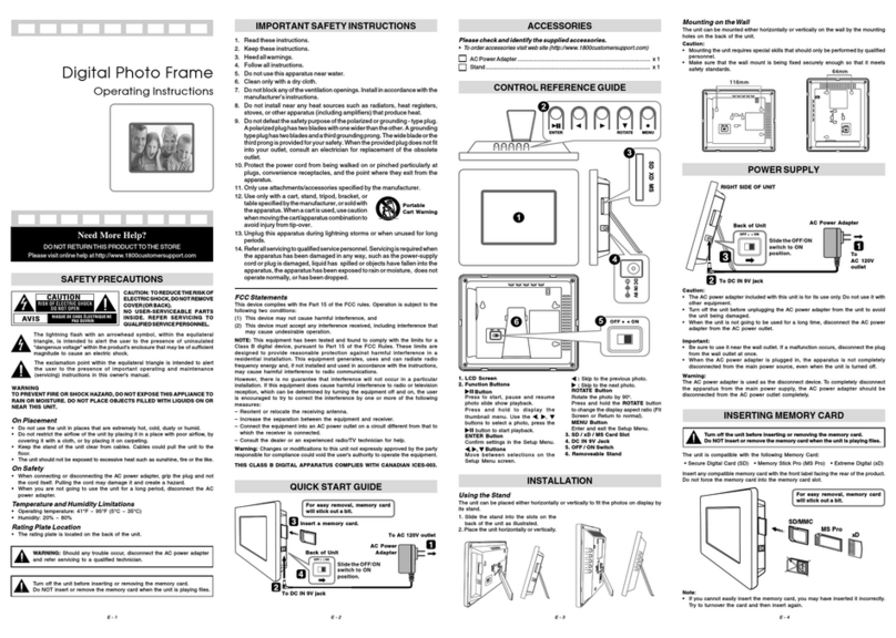 Venturer DPF562SE operating instructions