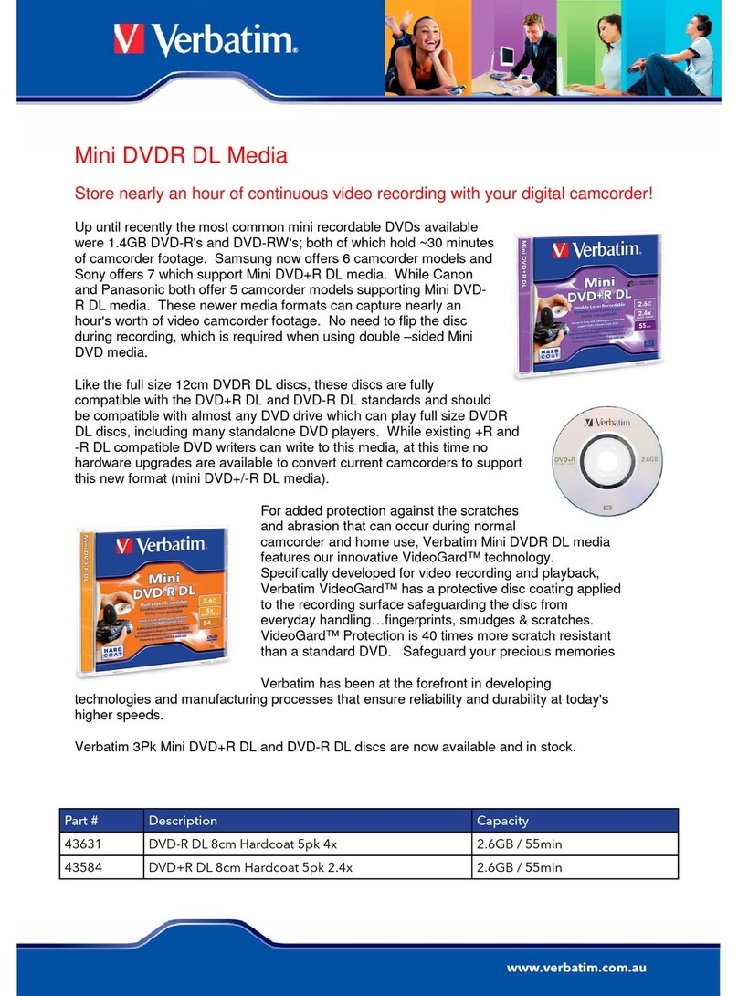 Verbatim 43631 datasheet