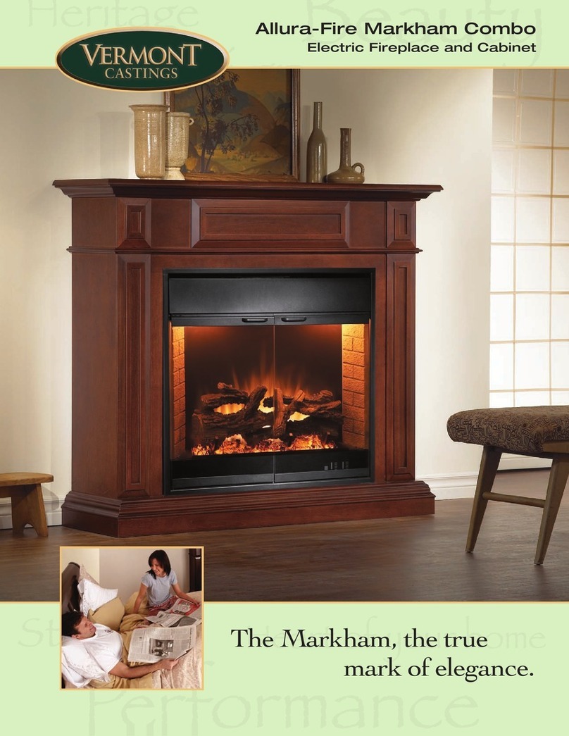 Vermont Castings Allura-Fire Markham Combo MKWCO33 Specifications