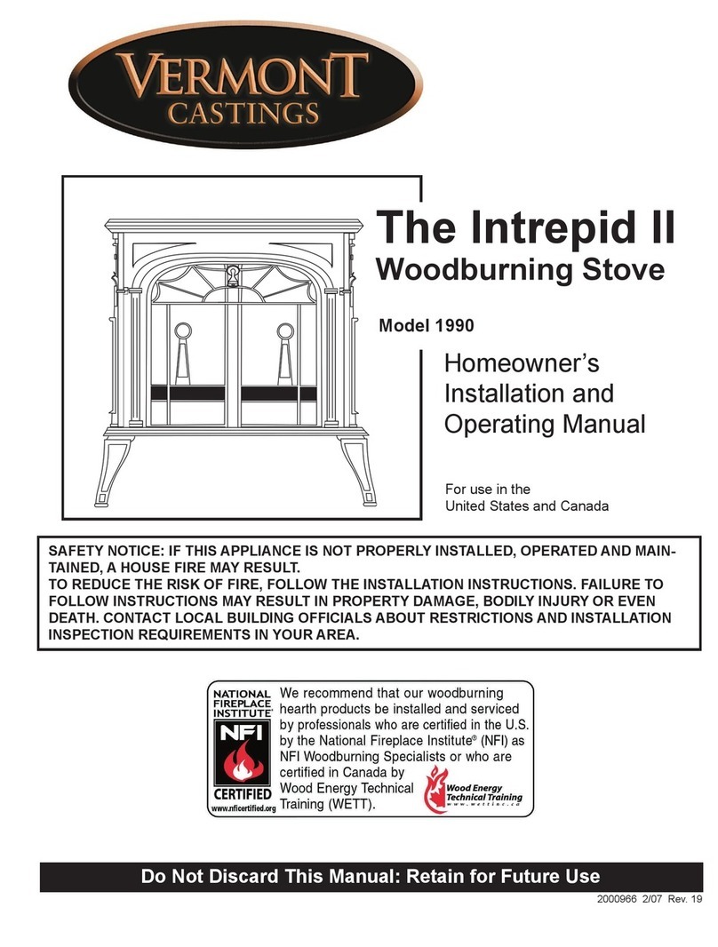 Vermont Castings The Intrepid II 1990 Installation and operating manual Vermont Castings The Intrepid II 1990 Installation and operating manual