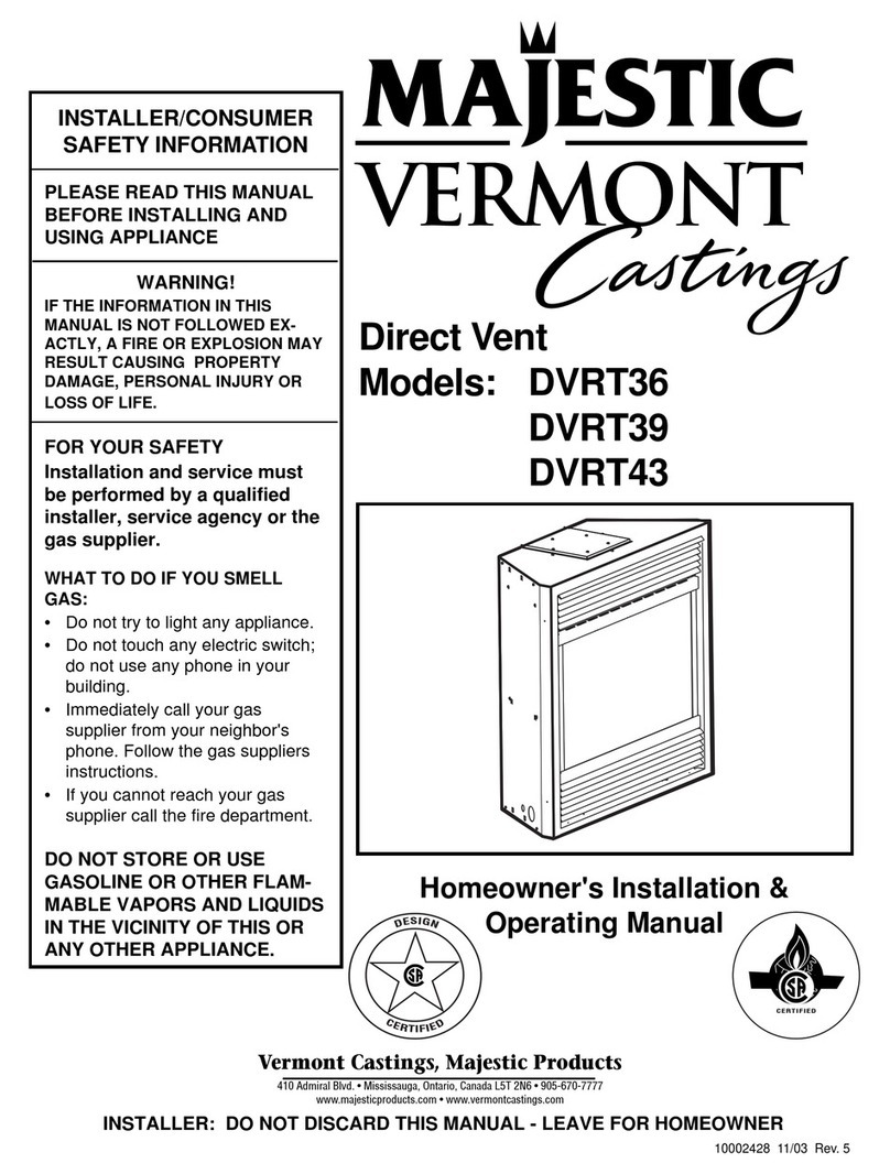 Vermont Castings DVRT36 Mounting instructions