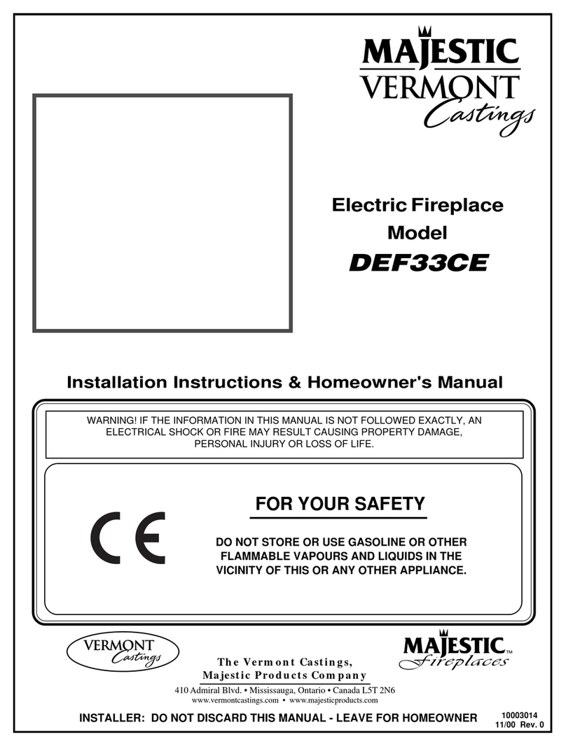 Vermont Castings DEF33CE User manual Vermont Castings DEF33CE User manual
