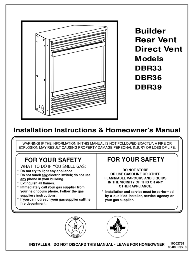 Vermont Castings DBR33 User manual