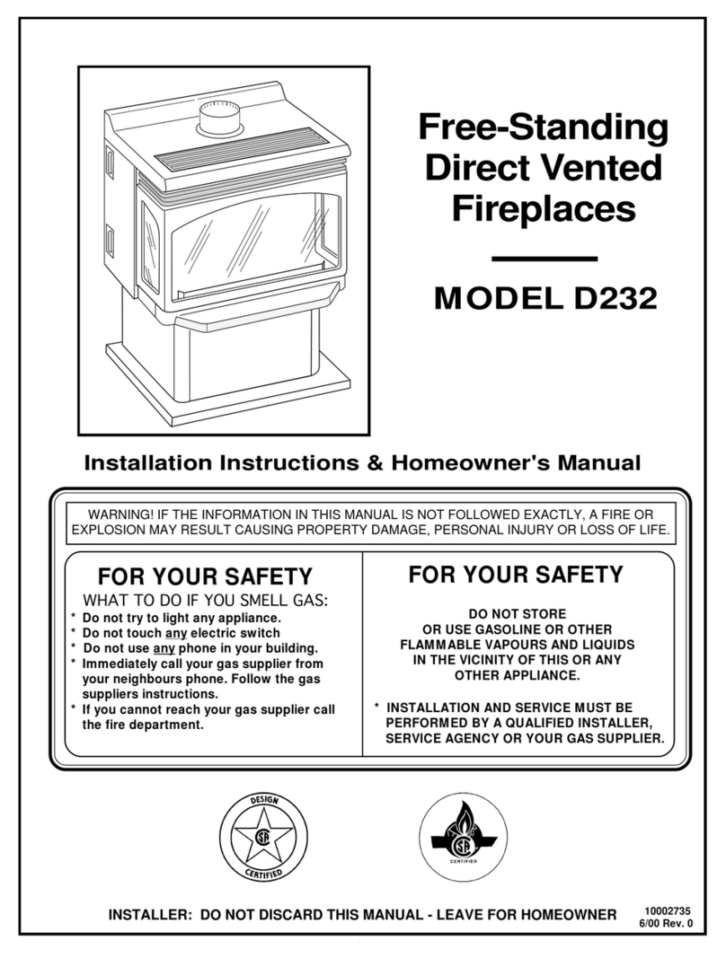 Vermont Castings D232 User manual Vermont Castings D232 User manual