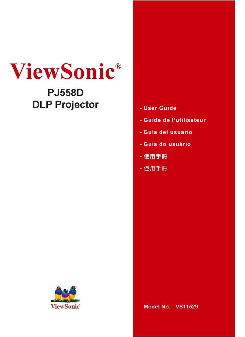 ViewSonic PJ558D DLP Projector VS11529 Quick start guide