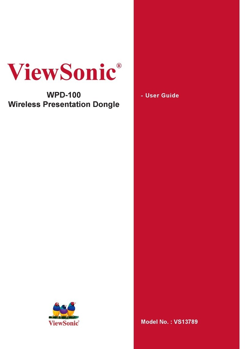 ViewSonic WPD-100 VS13789 User manual