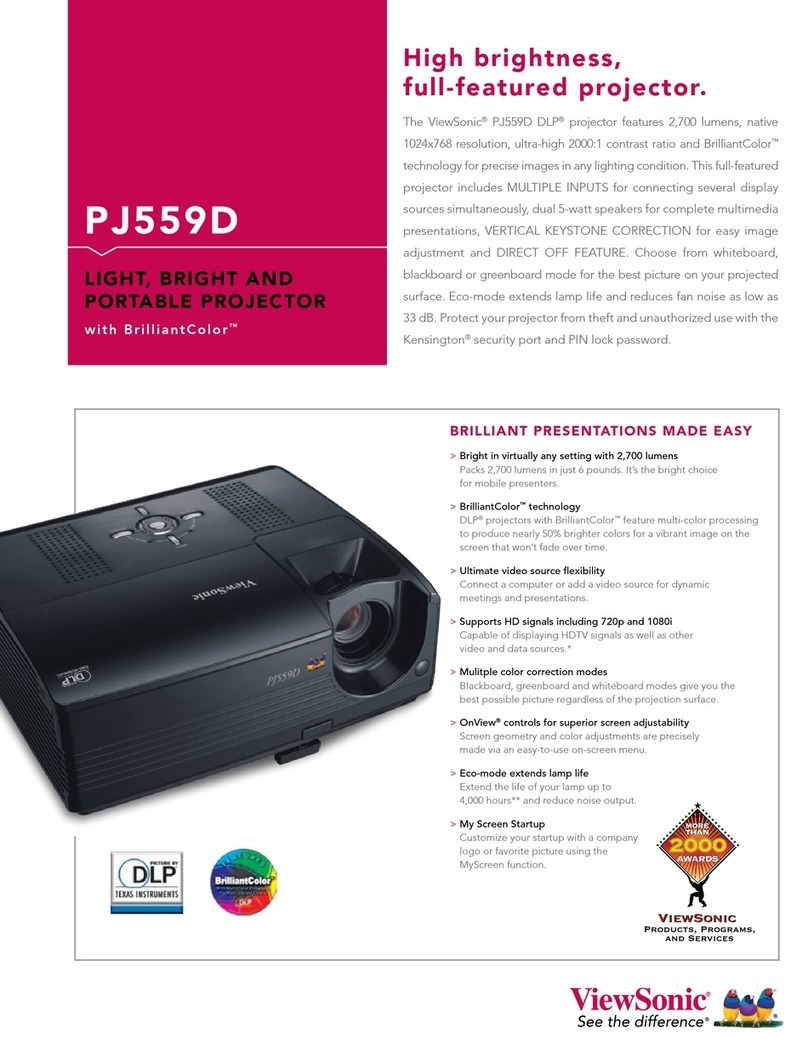 ViewSonic PJ559D Specifications