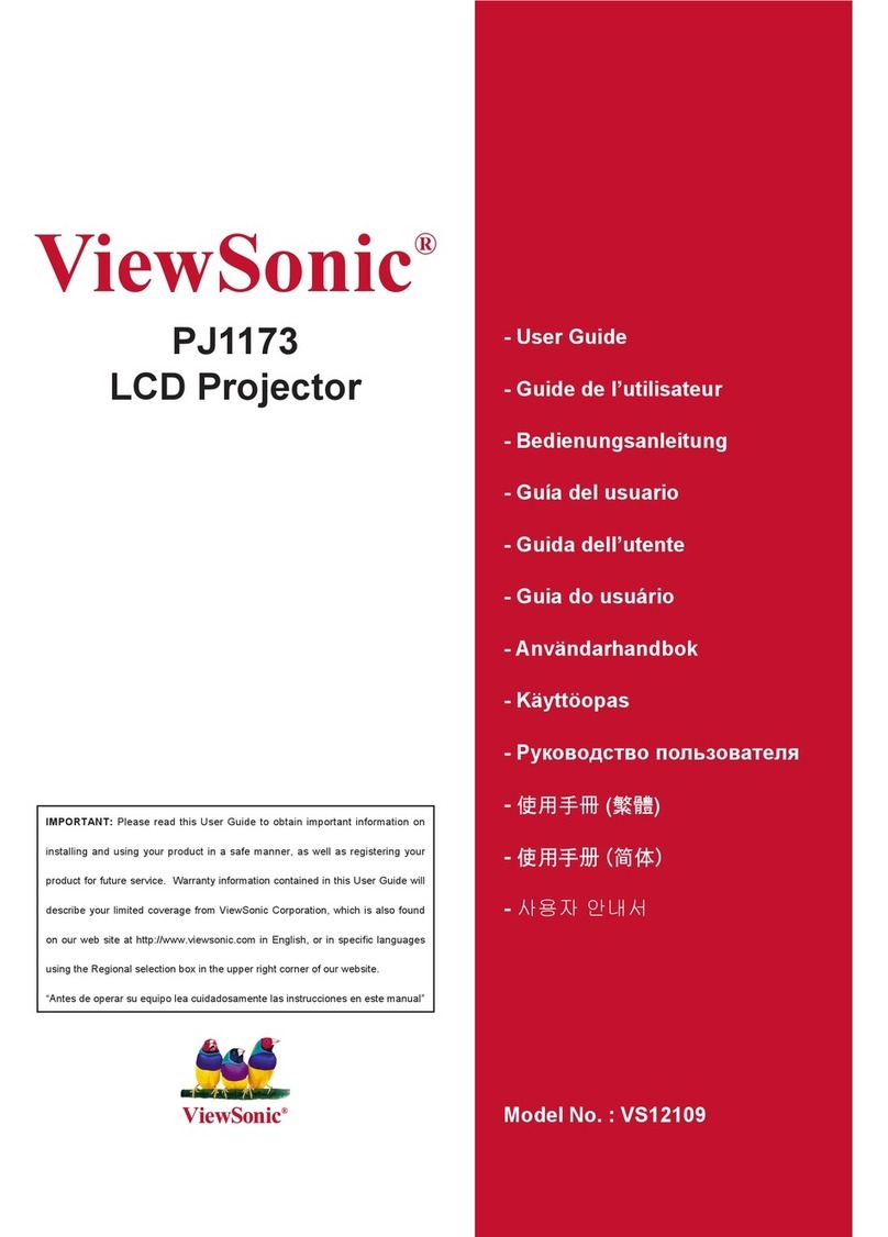 ViewSonic PJ1173 - XGA LCD Projector User manual
