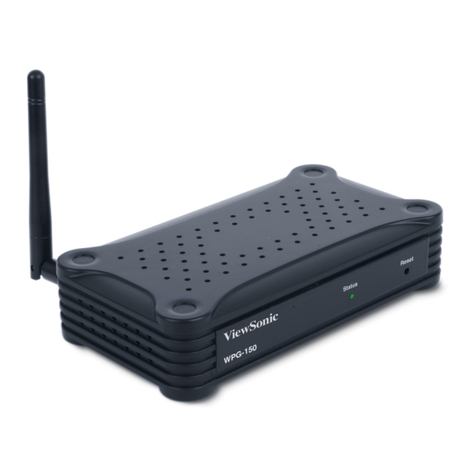 ViewSonic WPG-150 - Wireless Video Extender User manual
