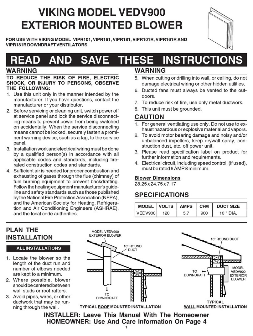 Viking VEDV900 manual