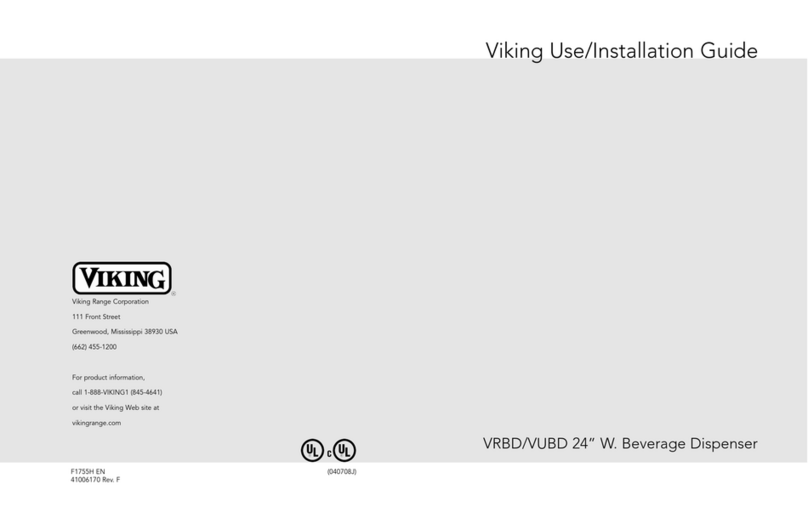 Viking VRBD/VUBD 24" W Use & installation guide
