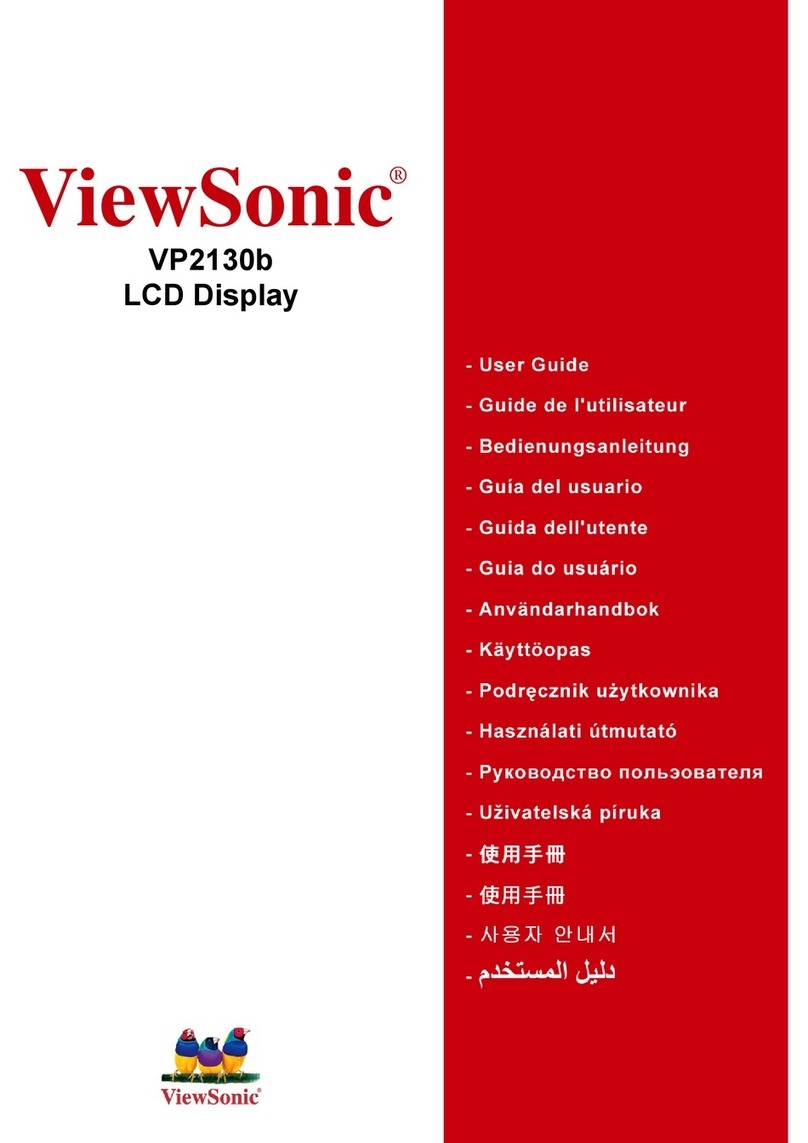 ViewSonic VP2130b-1 VS10773 User manual