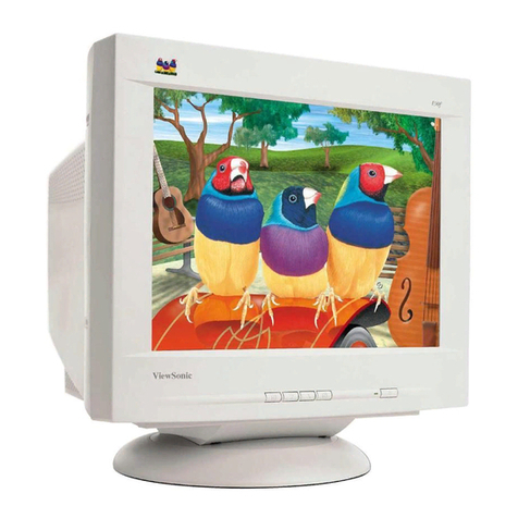 ViewSonic E90F - 19" CRT Display User manual