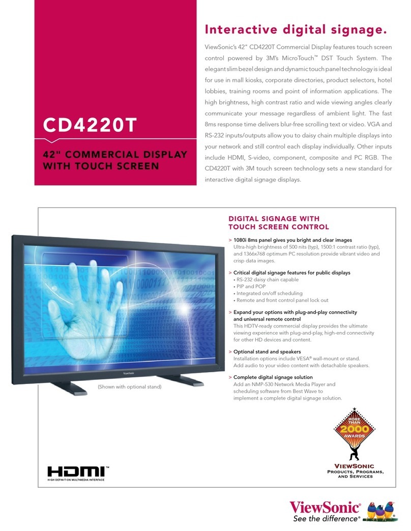 ViewSonic CD4220T User manual
